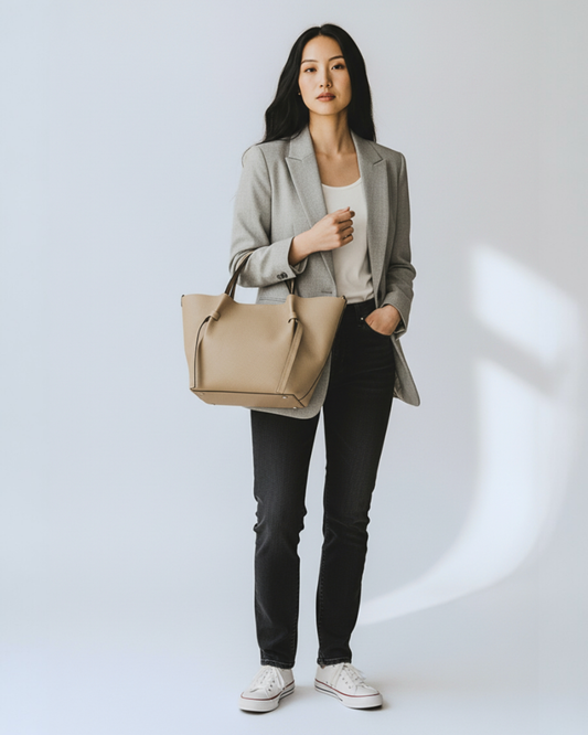 Tote bag "Copenhague" Taupé