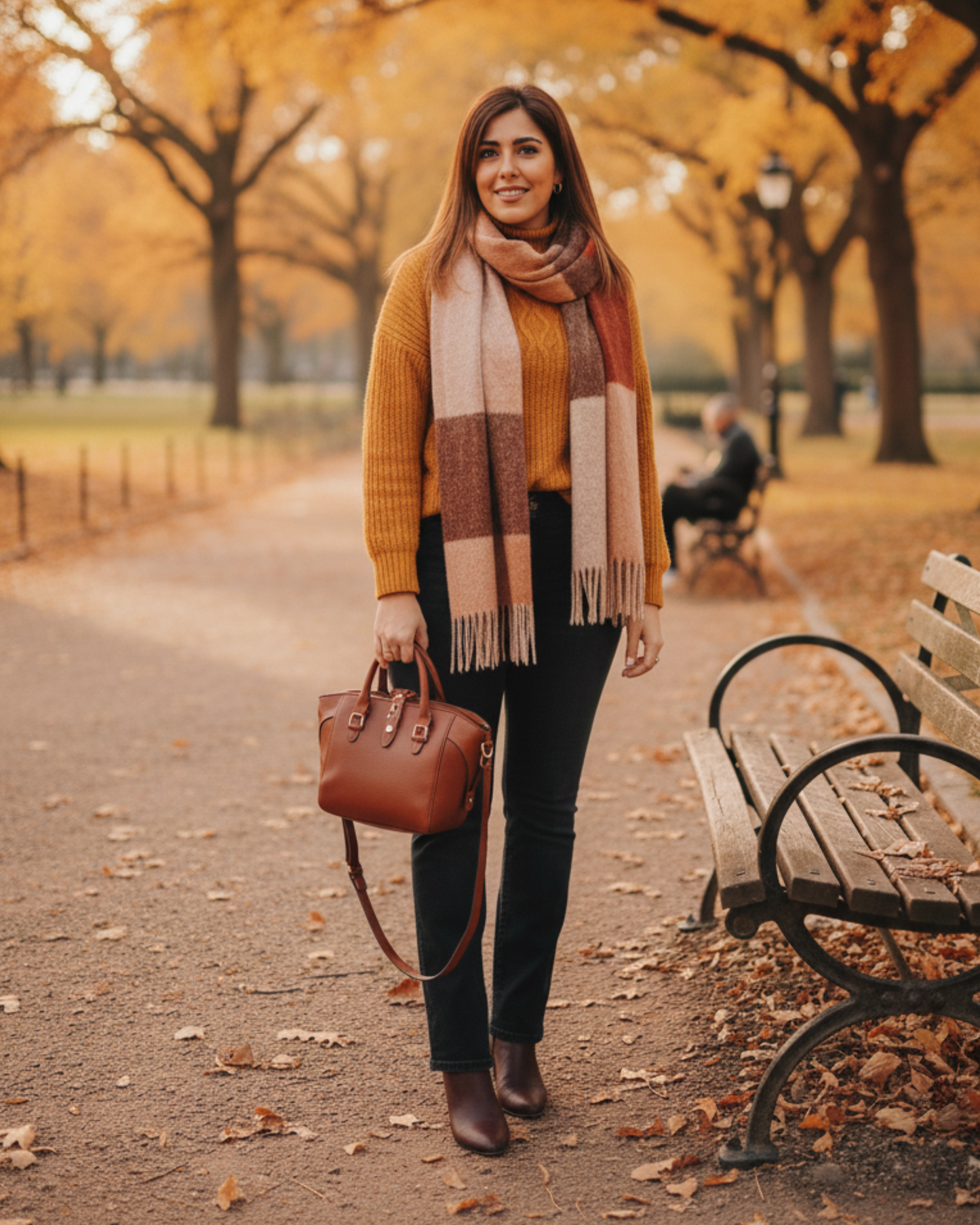 Bolso de mano "Chelsea" Camel