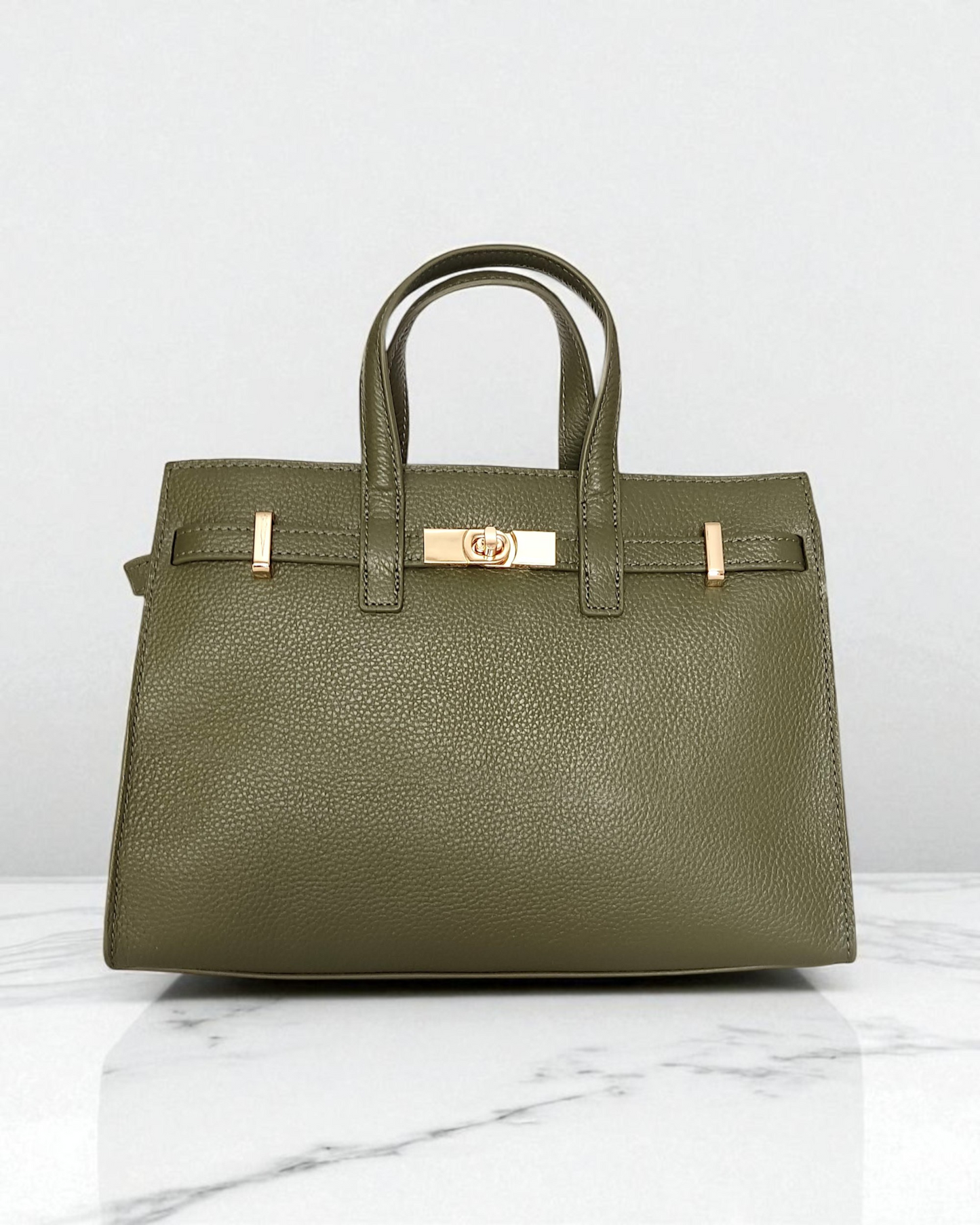 Bolso de mano "Champs-Élysées" verde oliva