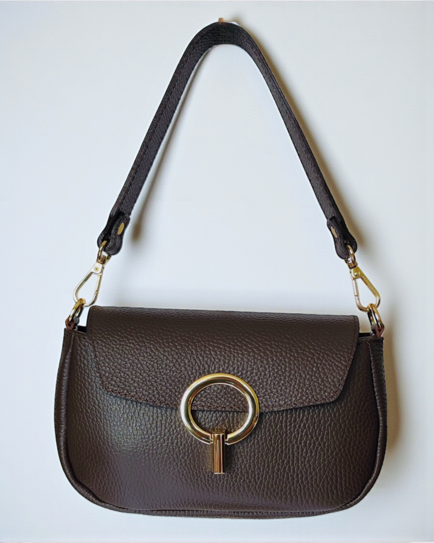 Bandolera "Vienna" marrón chocolate