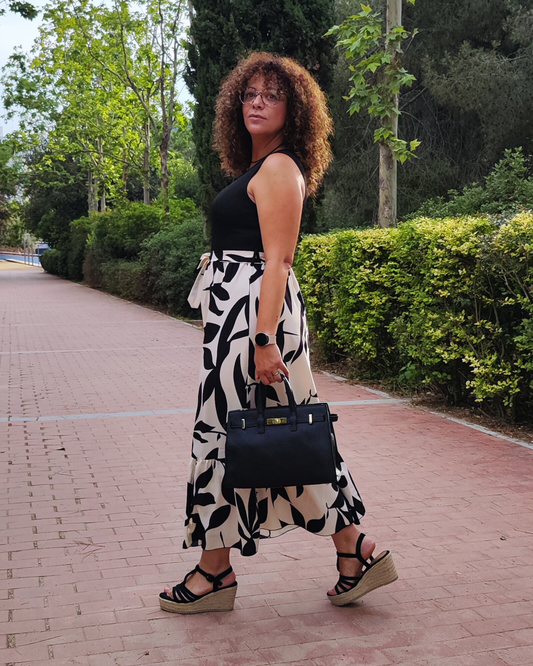Bolso de mano "Champs-Élysées" negro