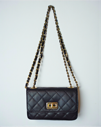 Bolso acolchado "París" negro