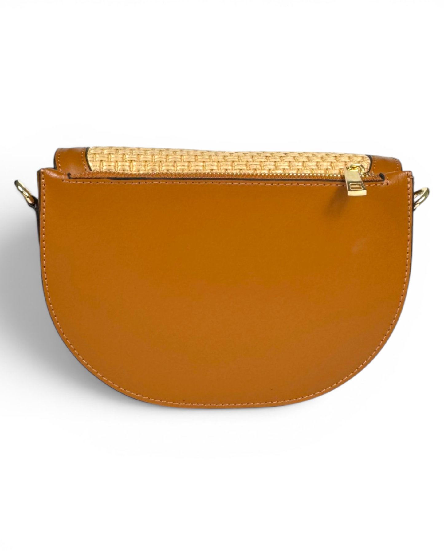 Bandolera "Vienna" rafia camel