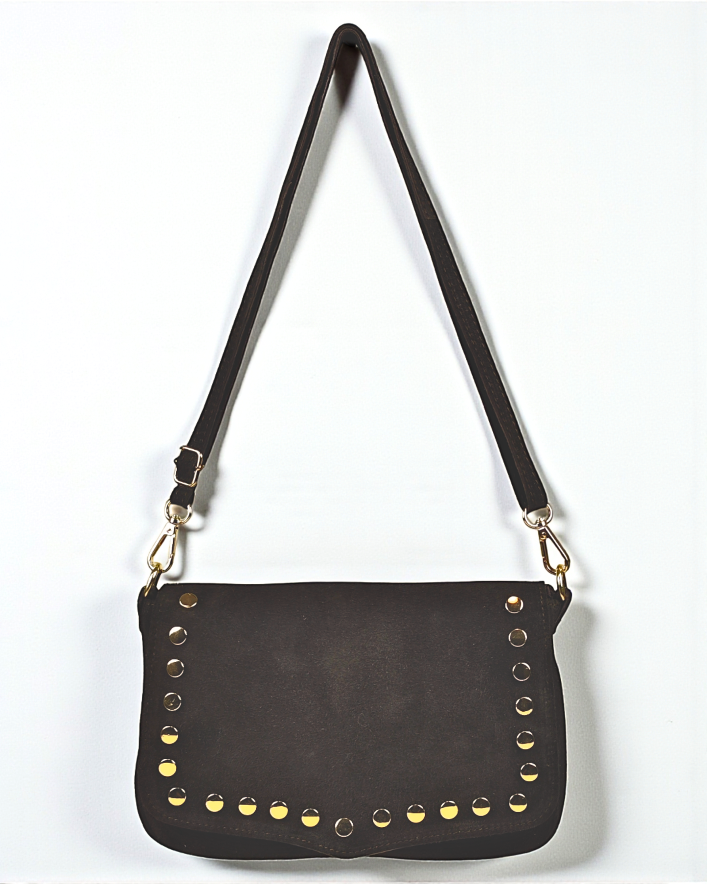 Bandolera ante "Oporto" marrón chocolate