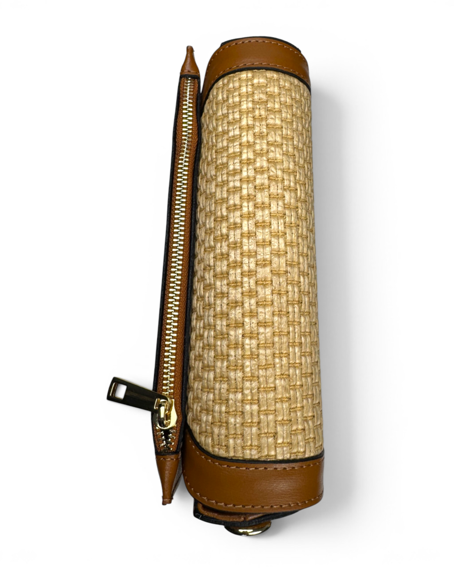 Bandolera "Vienna" rafia camel
