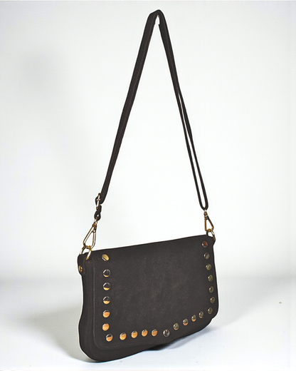 Bandolera ante "Oporto" marrón chocolate