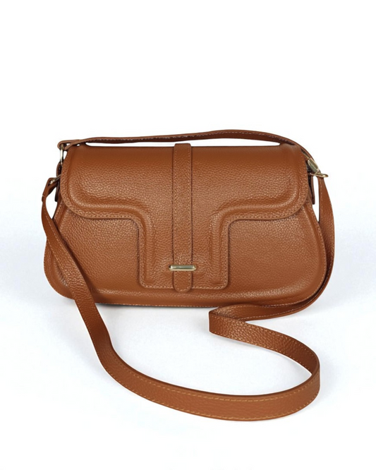 Bolso Bandolera grande "Glasgow" camel