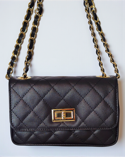 Bolso acolchado "París" negro