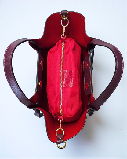 Tote bag "Copenhague" berenjena