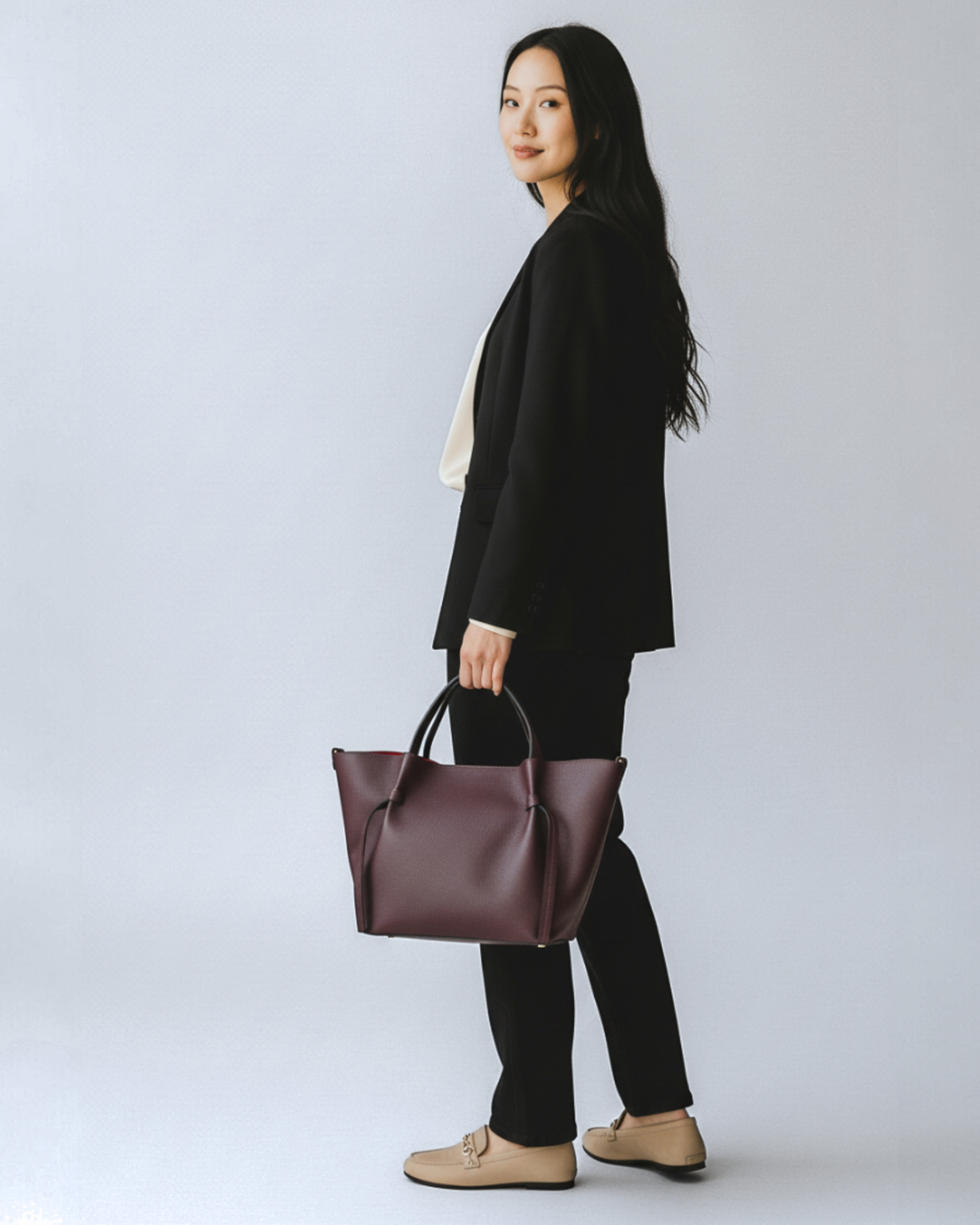 Tote bag "Copenhague" berenjena