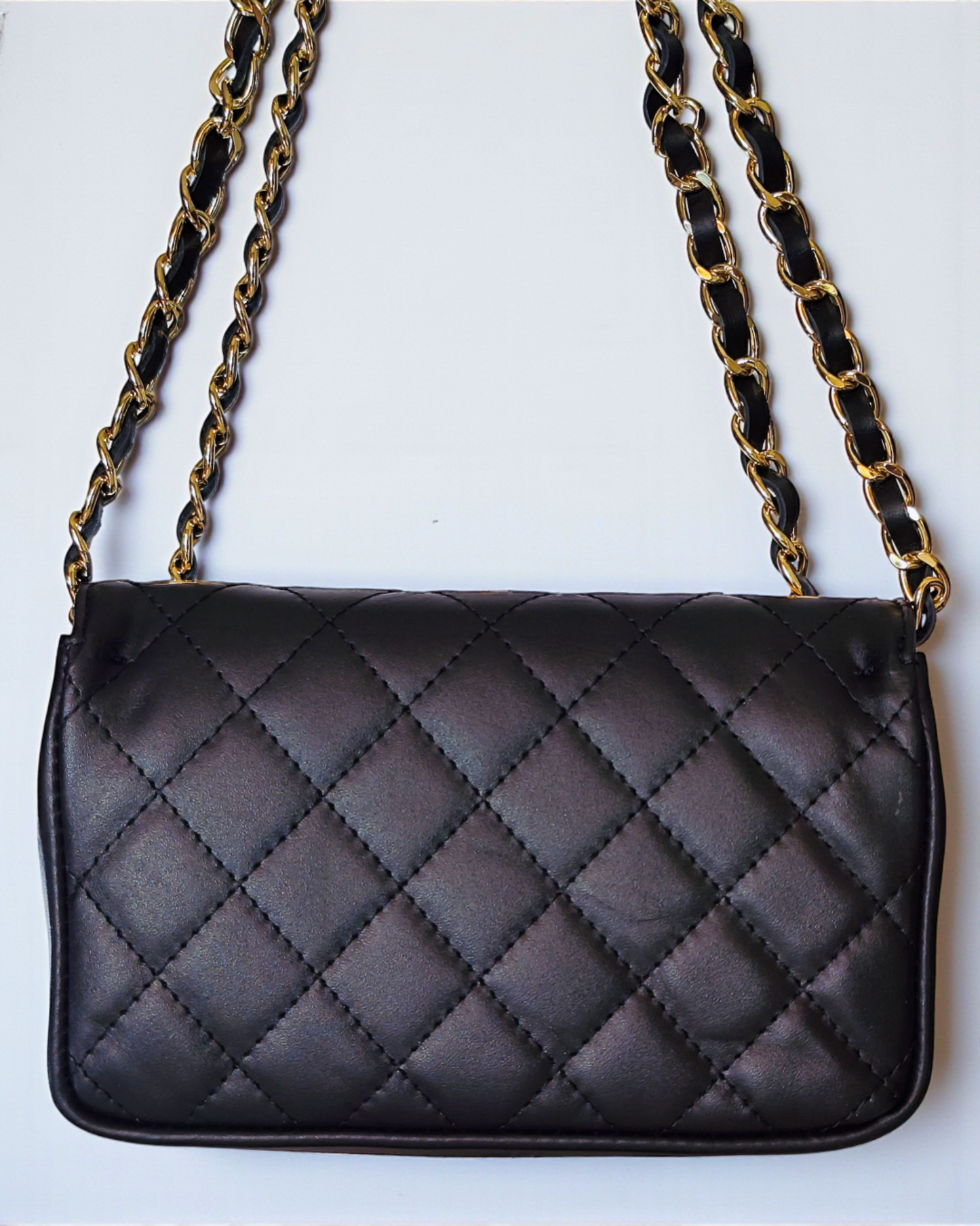 Bolso acolchado "París" negro