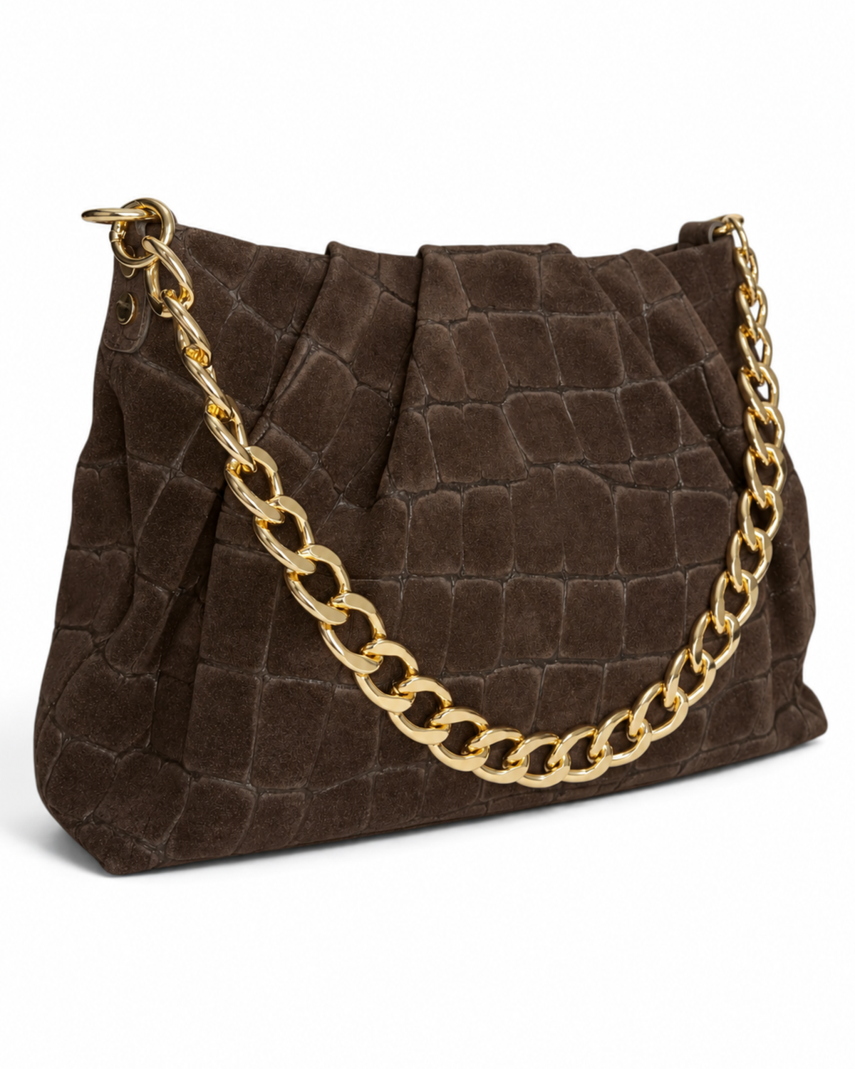 Bolso "Cardiff" ante marrón chocolate