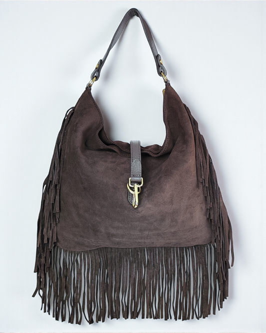 Bolso ante "Tennessee" marrón chocolate