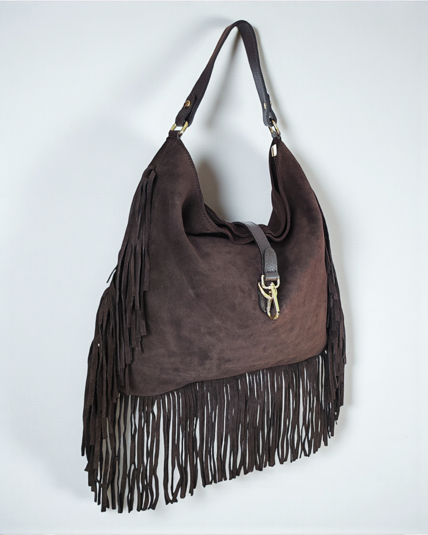 Bolso ante "Tennessee" marrón chocolate