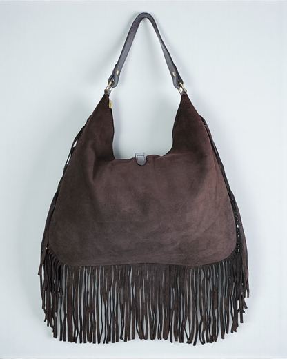 Bolso ante "Tennessee" marrón chocolate