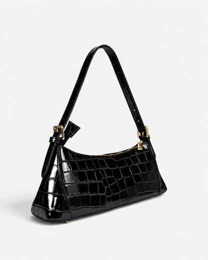 Bolso baguette "Verona" negro