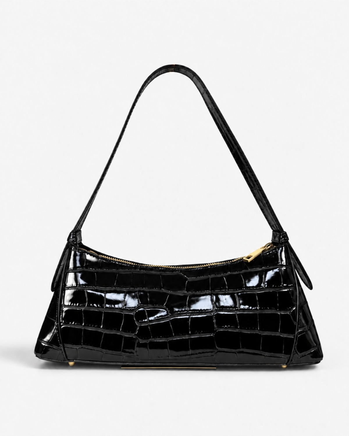 Bolso baguette "Verona" negro