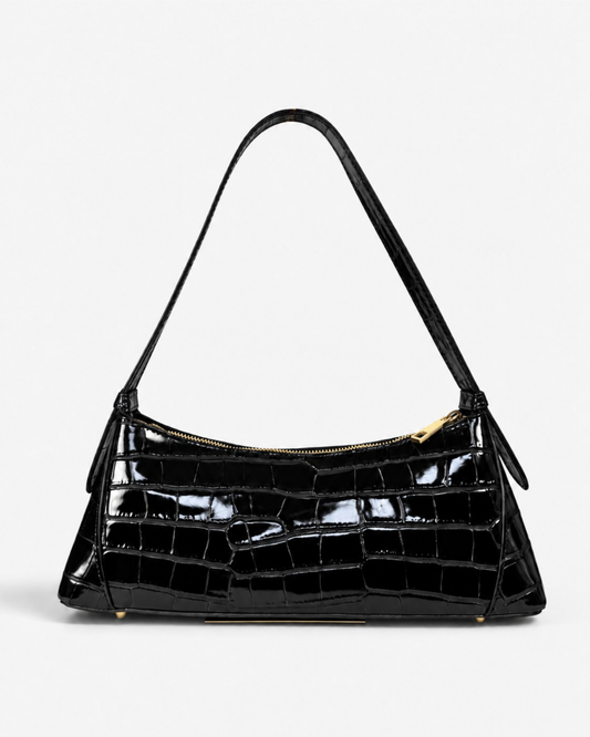 Bolso baguette "Verona" negro