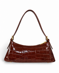 Bolso baguette "Verona" camel