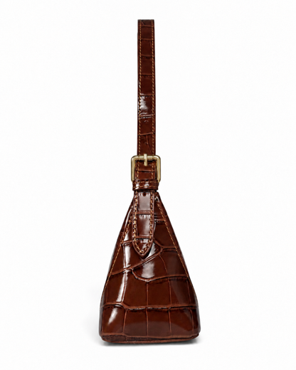 Bolso baguette "Verona" camel