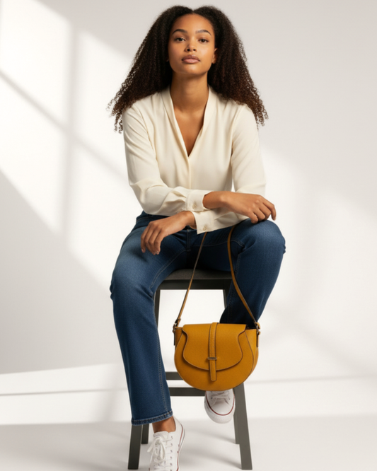 Bolso Bandolera "Montana" Mostaza