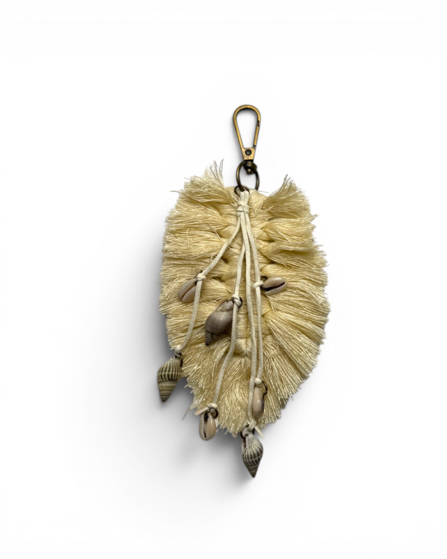 Hoja macramé conchas "Ibiza" beige