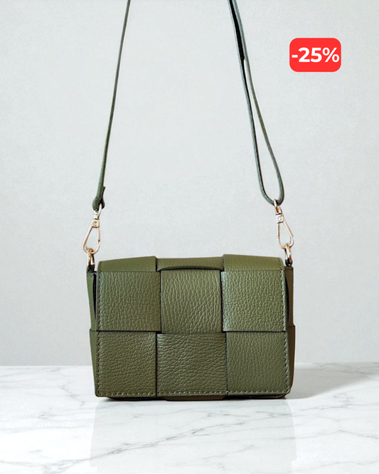 Bolsa de ombro "Saint Germain" verde azeitona