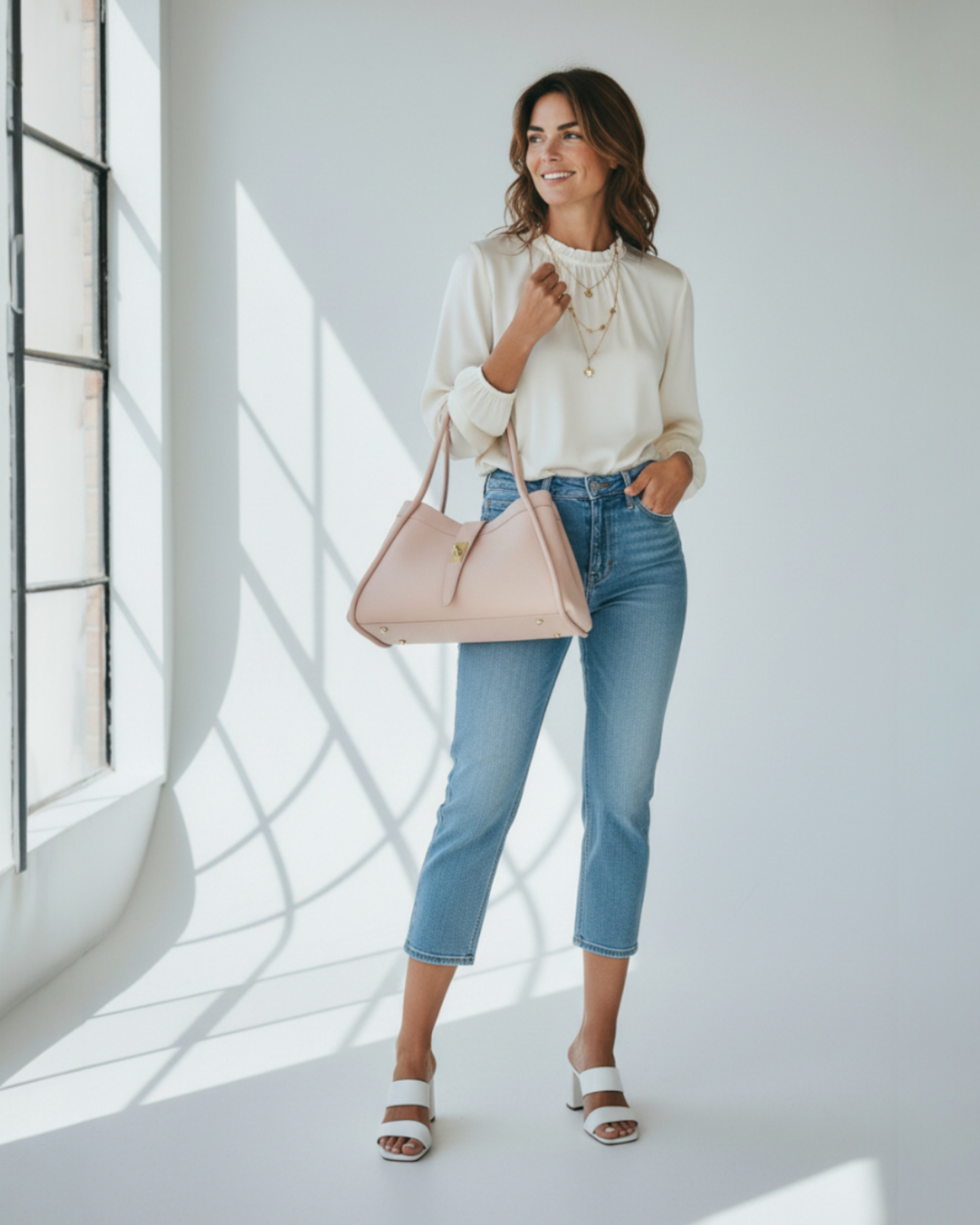 Tote Bag "Saint-Tropez" Rosa palo