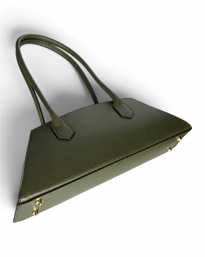 Bolso de hombro "London" verde oliva
