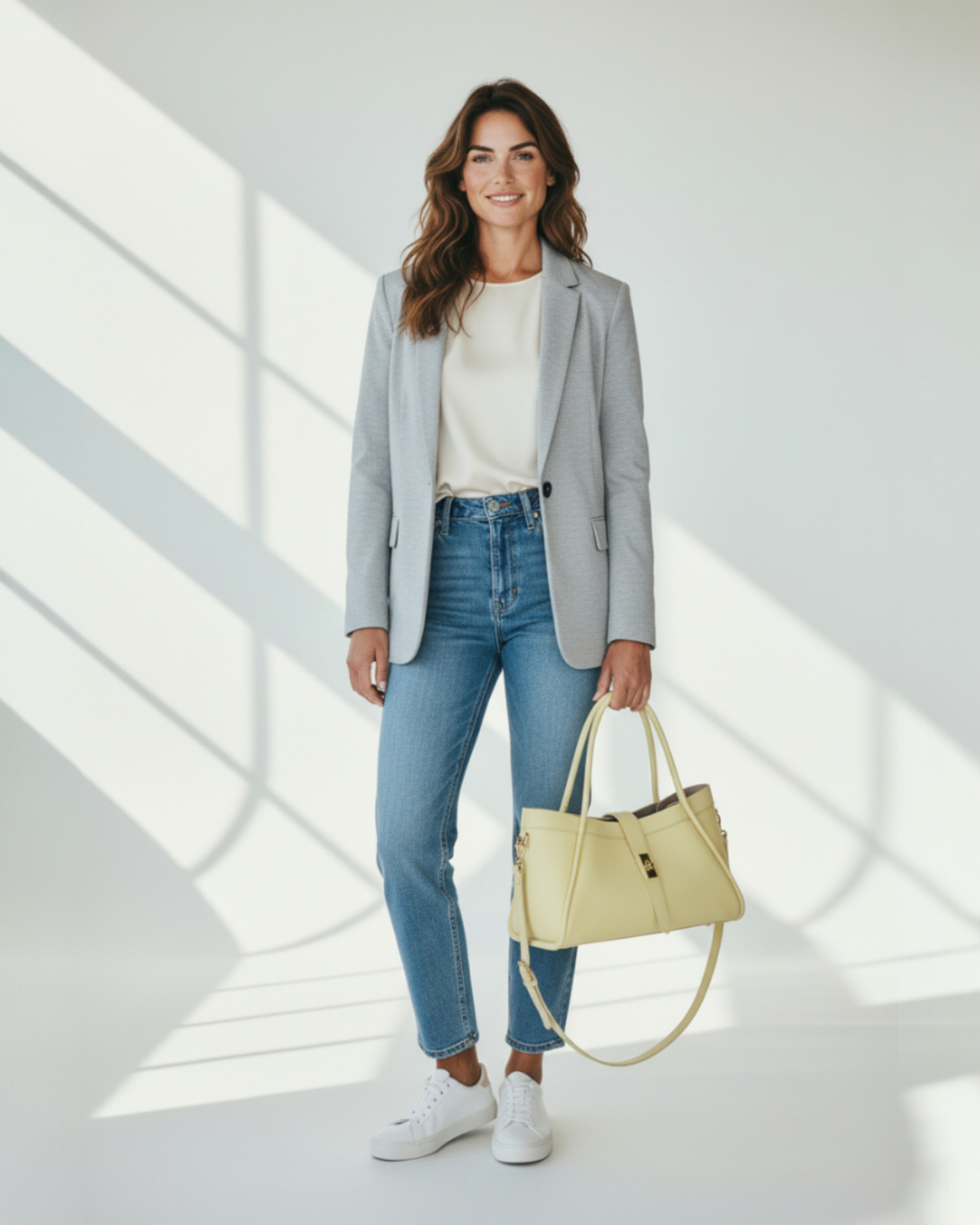 Tote Bag "Saint-Tropez" Amarillo mantequilla