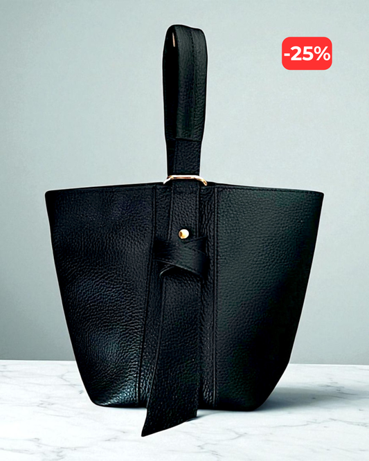 Bolsa tipo saco "Montmartre" preta