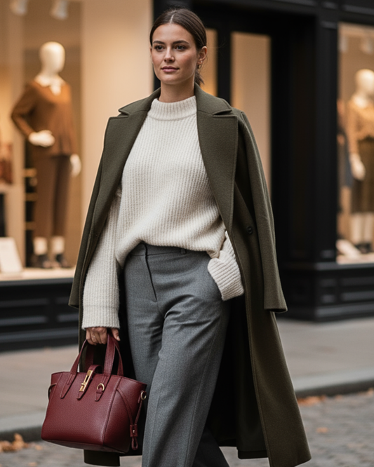 Bolso de mano "Chelsea" Burdeos