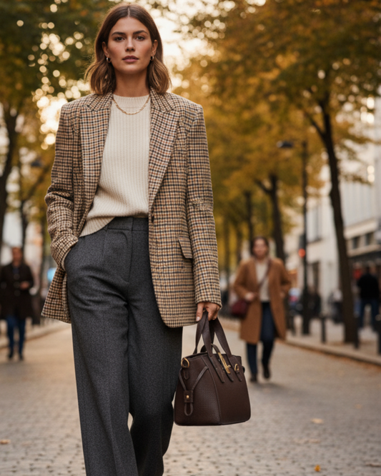 Bolso de mano "Chelsea" Marrón Chocolate