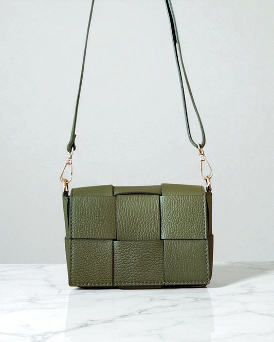 Bolso bandolera "Saint Germain" verde oliva