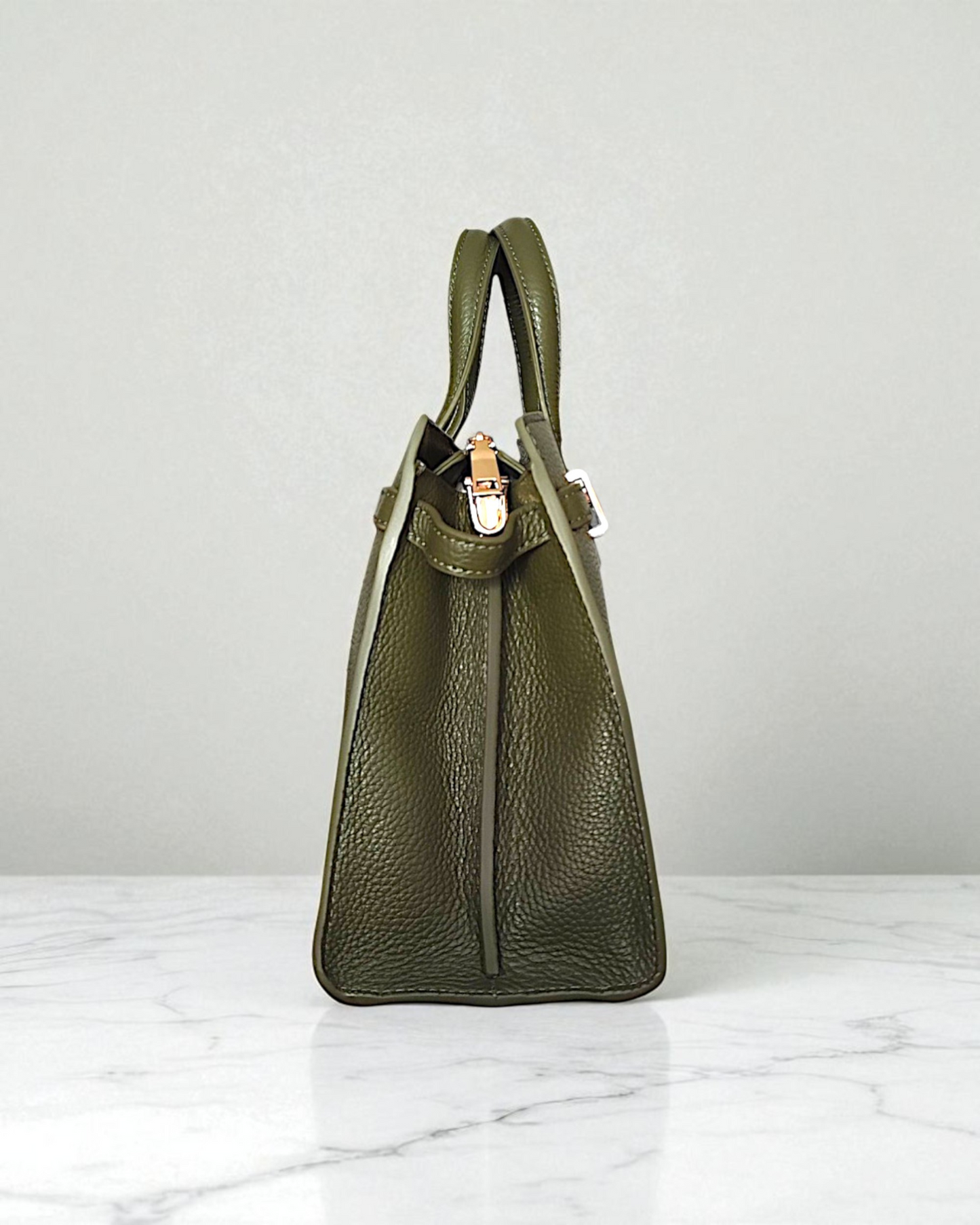 Bolso de mano "Champs-Élysées" verde oliva