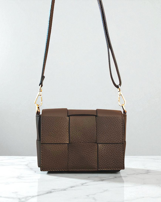 Bolso bandolera "Saint Germain" marrón chocolate