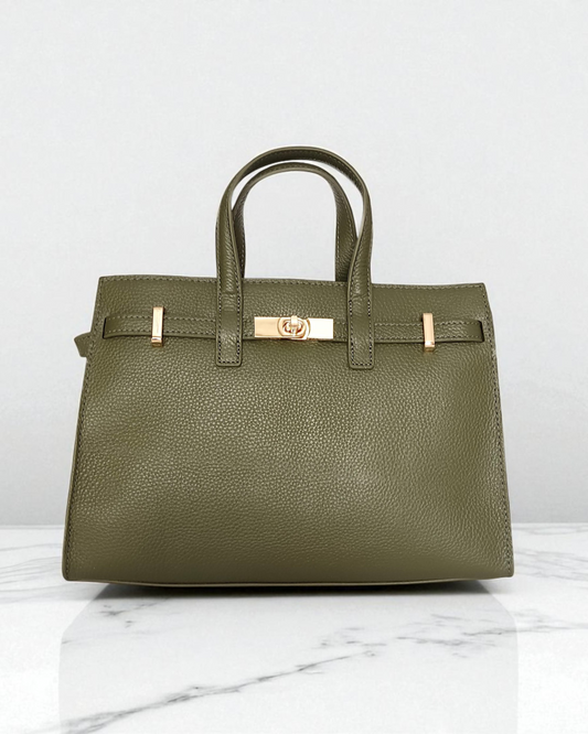 Bolso de mano "Champs-Élysées" verde oliva