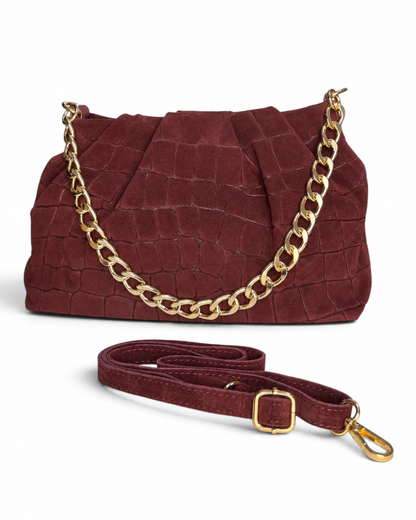 Bolso "Cardiff" ante berenjena