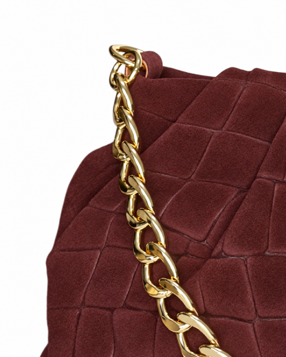 Bolso "Cardiff" ante berenjena