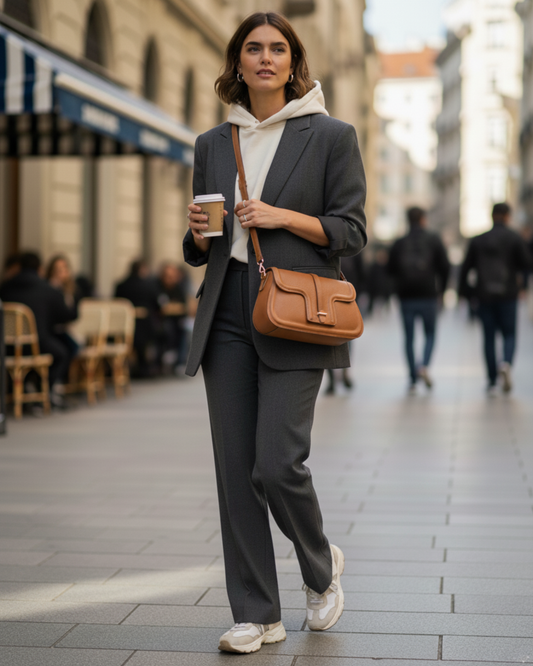 Bolso Bandolera grande "Glasgow" camel